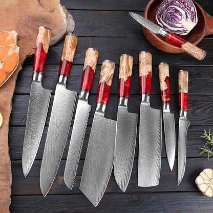 Rising Sun Series - 7-9 Piece Knife Set