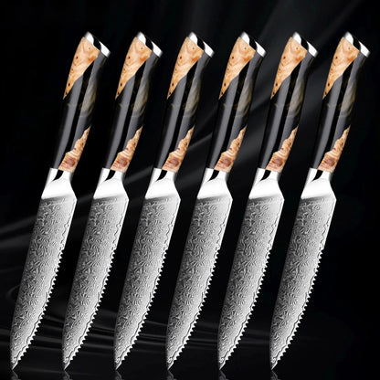 Kuro Steak Knives - 6 Piece Set