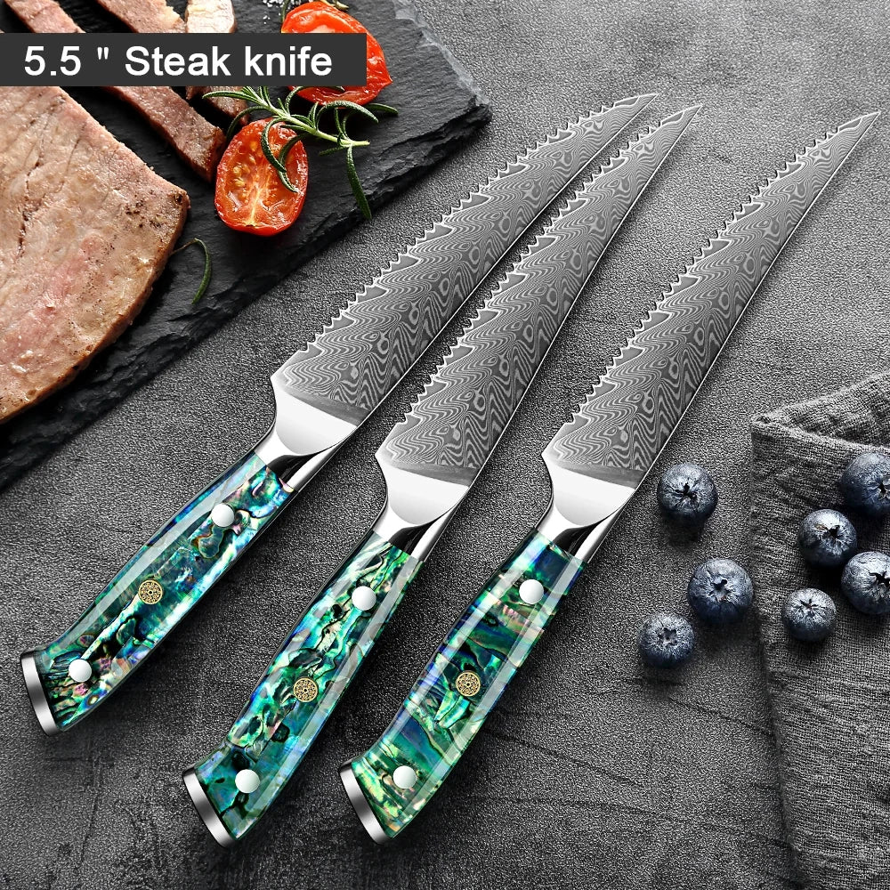 Awabi 6 Piece Steak Knives