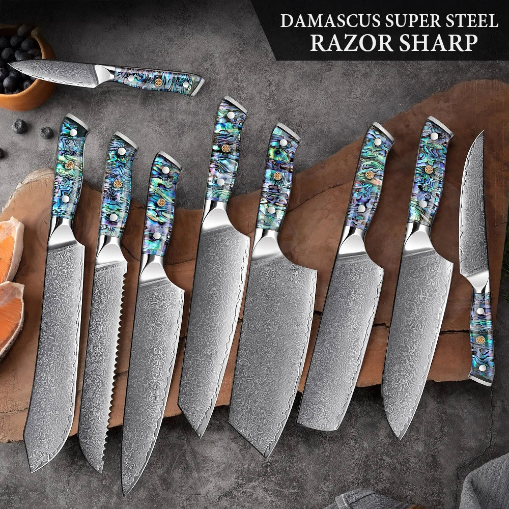 Awabi Series 9 Piece Knife Set