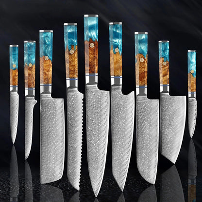 Hyoga Series - 9 Piece Knife Set